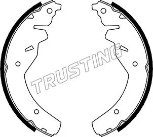 Jeu de mâchoires de frein TRUSTING 049.149