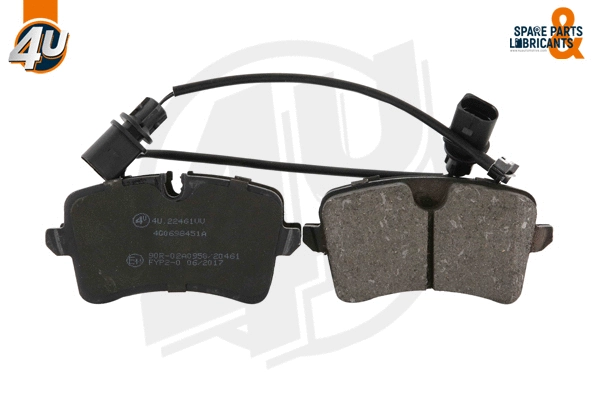 Kit de plaquettes de frein, frein à disque 4U Autoparts 22461VV