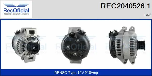 Alternateur RECOFICIAL REC2040526.1