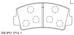 Kit de plaquettes de frein, frein à disque ASIMCO KD3315