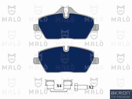 Kit de plaquettes de frein, frein à disque AKRON-MALÒ 1050881