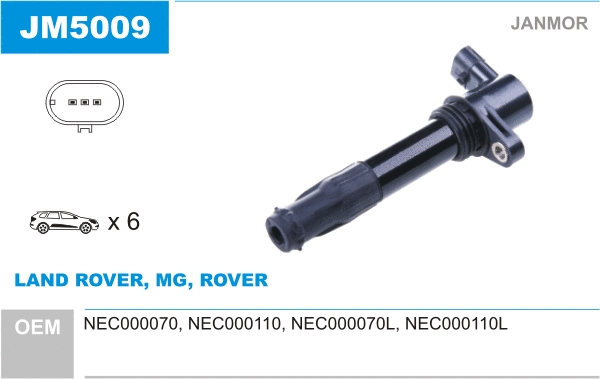 Bobine d'allumage JANMOR JM5009