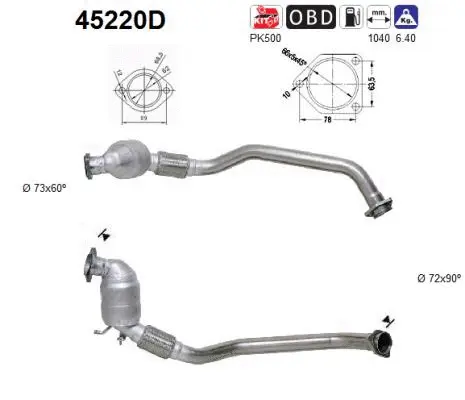 Catalyseur AS 45220D