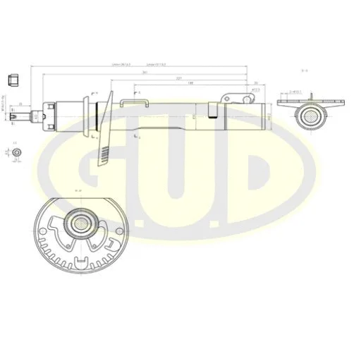 Amortisseur G.U.D. GSA334834