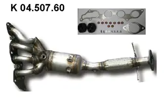 Catalyseur en coude EBERSPÄCHER 04.507.60