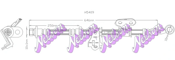 Flexible de frein KAWE H5409