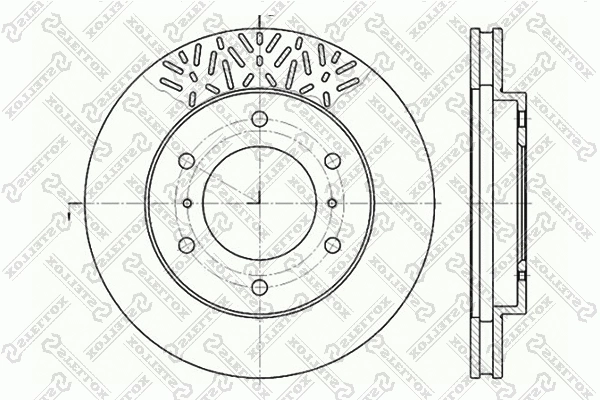 Disque de frein STELLOX 6020-3033V-SX