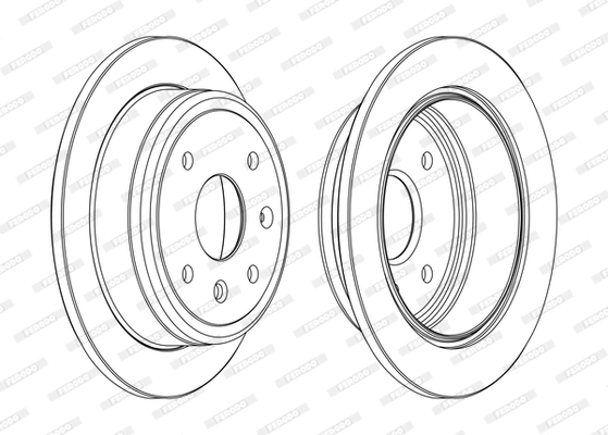 Disque de frein FERODO DDF1606P-D