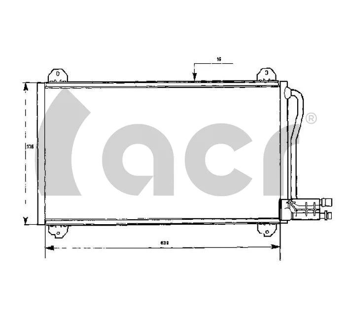 Condenseur, climatisation ACR 300445