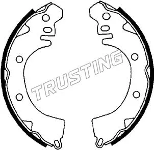 Jeu de mâchoires de frein TRUSTING 064.155