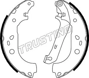 Jeu de mâchoires de frein TRUSTING 040.155