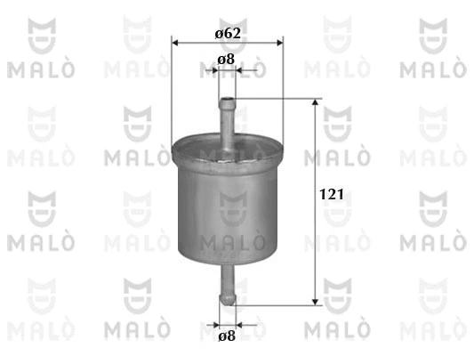 Filtre à carburant AKRON-MALÒ 1520131