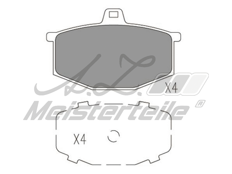 Kit de plaquettes de frein, frein à disque A.Z. Meisterteile AZMT-44-022-1835
