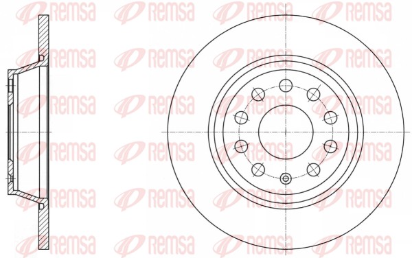 Disque de frein REMSA 61646.00