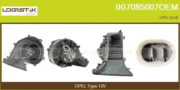 Pulseur d'air habitacle LGK 007085007OEM