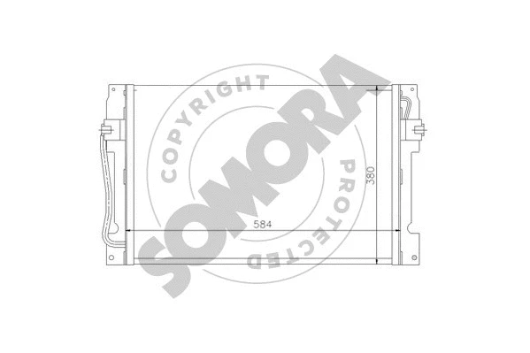 Condenseur, climatisation SOMORA 363260