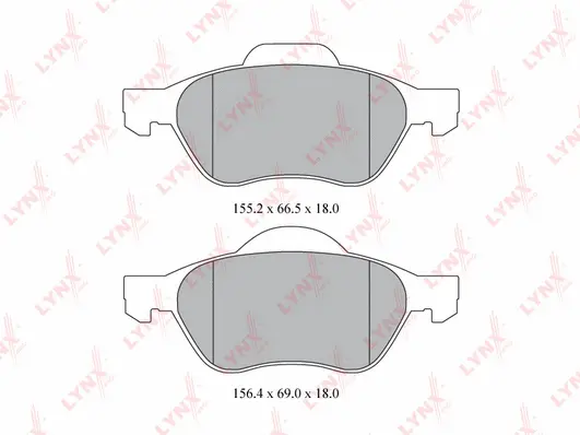 Kit de plaquettes de frein, frein à disque LYNXAUTO BD-6315