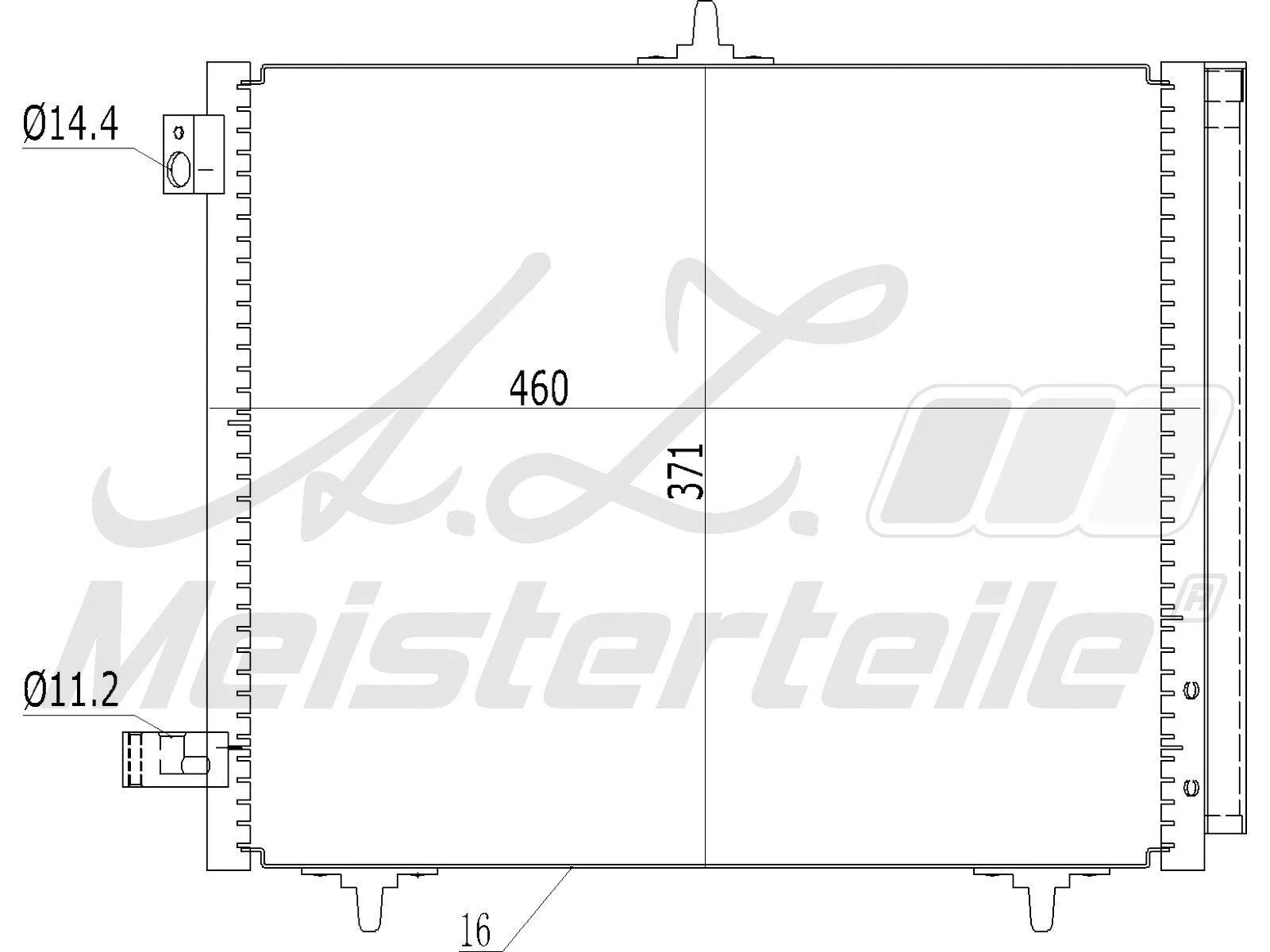 Condenseur, climatisation A.Z. Meisterteile AZMT-45-030-1140