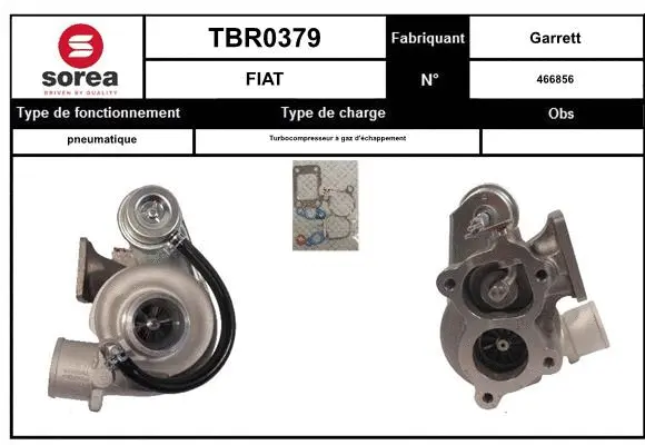 Turbocompresseur, suralimentation EAI TBR0379