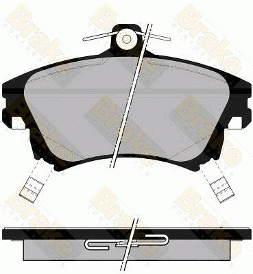 Kit de plaquettes de frein, frein à disque Brake ENGINEERING PA1279