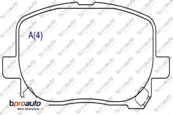 Kit de plaquettes de frein, frein à disque BPROAUTO 1BP30968AA