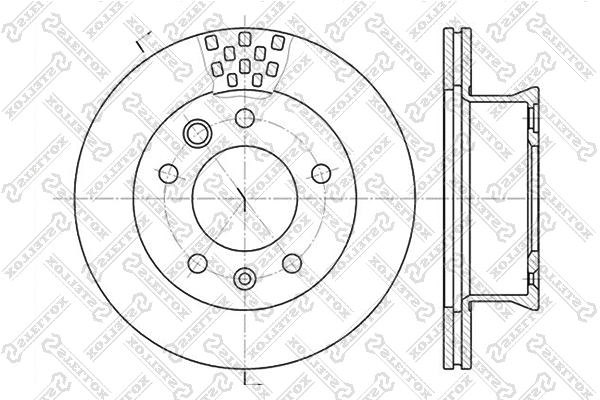 Disque de frein STELLOX 6020-3334V-SX