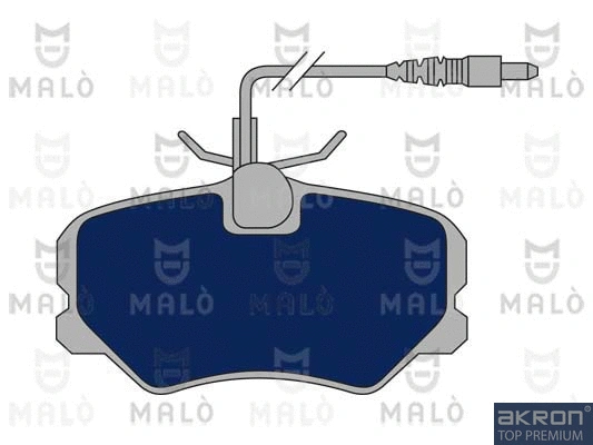 Kit de plaquettes de frein, frein à disque AKRON-MALÒ 1050659