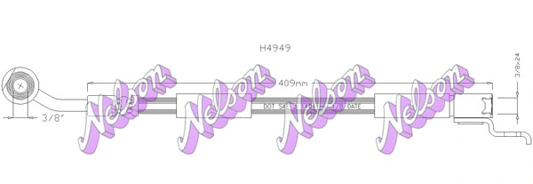 Flexible de frein KAWE H4949