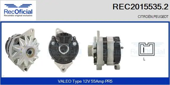 Alternateur RECOFICIAL REC2015535.2