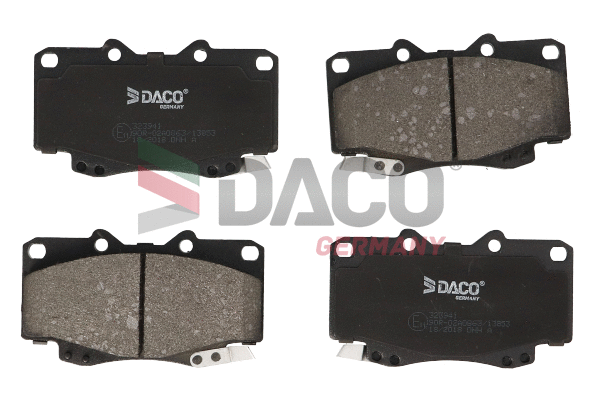 Kit de plaquettes de frein, frein à disque DACO Germany 323941