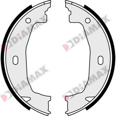 Jeu de mâchoires de frein, frein de stationnement DIAMAX N01310