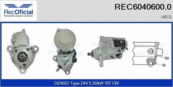 Démarreur RECOFICIAL REC6040600.0