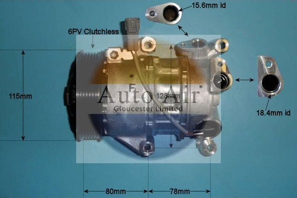 Compresseur, climatisation AUTO AIR GLOUCESTER 14-0193