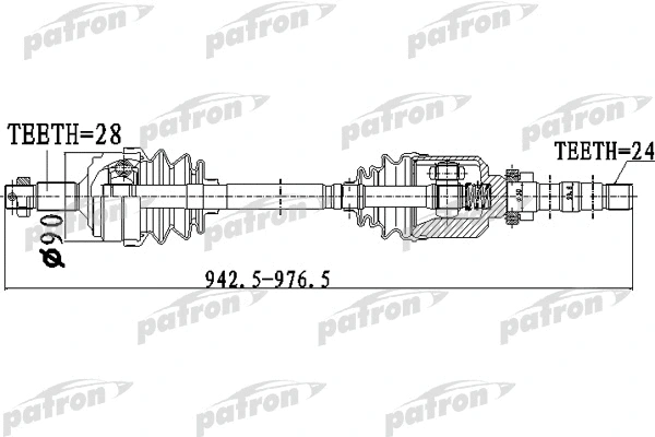 Arbre de transmission PATRON PDS0050