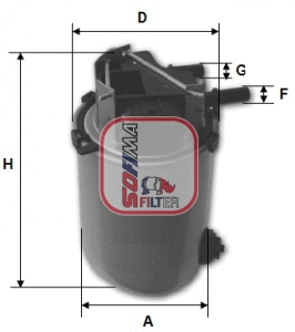 Filtre à carburant SOFIMA S 1061 NR