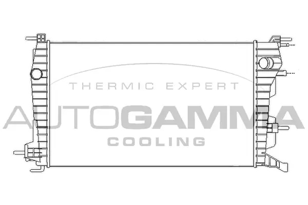 Radiateur, refroidissement du moteur AUTOGAMMA 105715