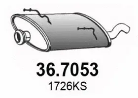 Silencieux arrière ASSO 36.7053