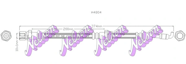 Flexible de frein KAWE H4804