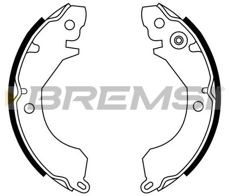 Jeu de mâchoires de frein BREMSI GF0730