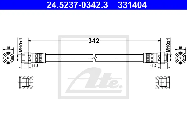 Flexible de frein ATE-APAC 24.5237-0342.3