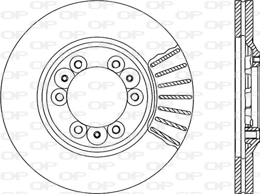 Disque de frein OPEN PARTS BDA1672.20