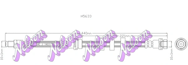 Flexible de frein KAWE H5633