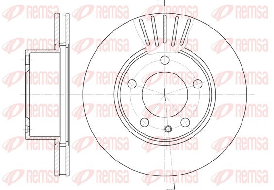 Disque de frein REMSA 6357.10