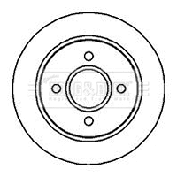 Disque de frein BORG & BECK BBD4984