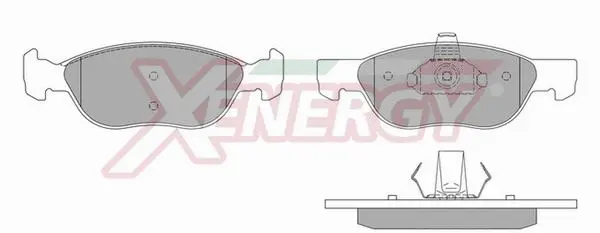 Kit de plaquettes de frein, frein à disque AP XENERGY X40575