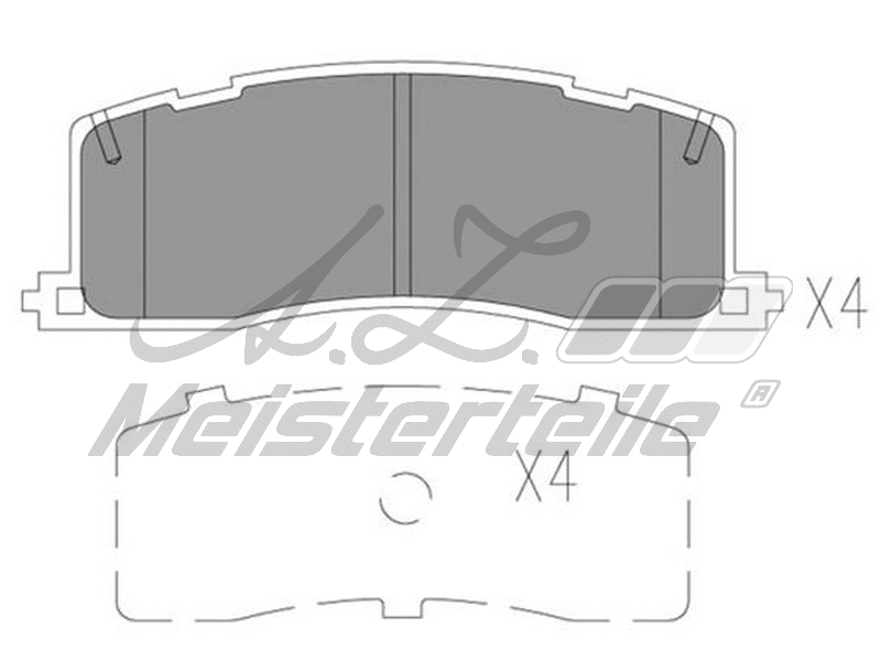 Kit de plaquettes de frein, frein à disque A.Z. Meisterteile AZMT-44-022-1858