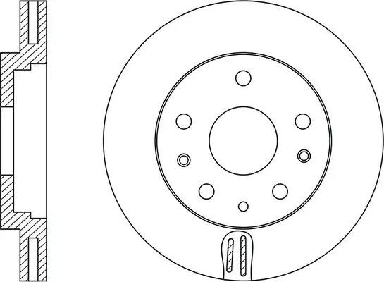 Disque de frein FIT FR0607V