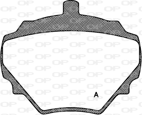 Kit de plaquettes de frein, frein à disque OPEN PARTS BPA0052.10
