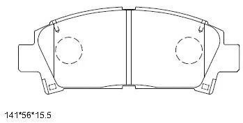 Kit de plaquettes de frein, frein à disque ASIMCO KD2267