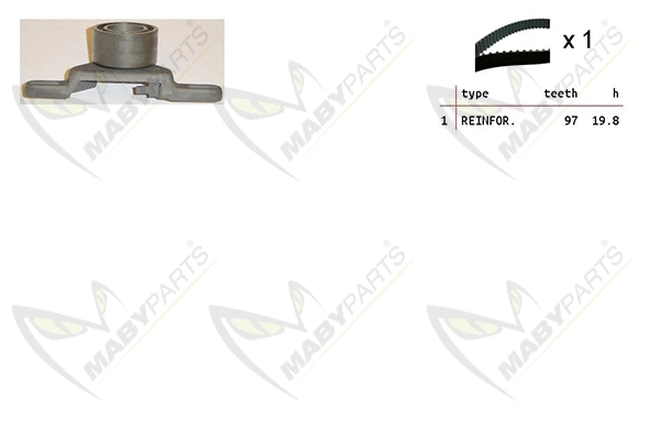 Kit de courroie crantée MABYPARTS OBK010365
